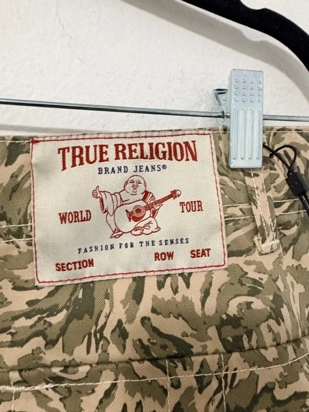 NWT True Religion Jogger Camo Cargo Jogger Pants Abstract Camo Men's Medium